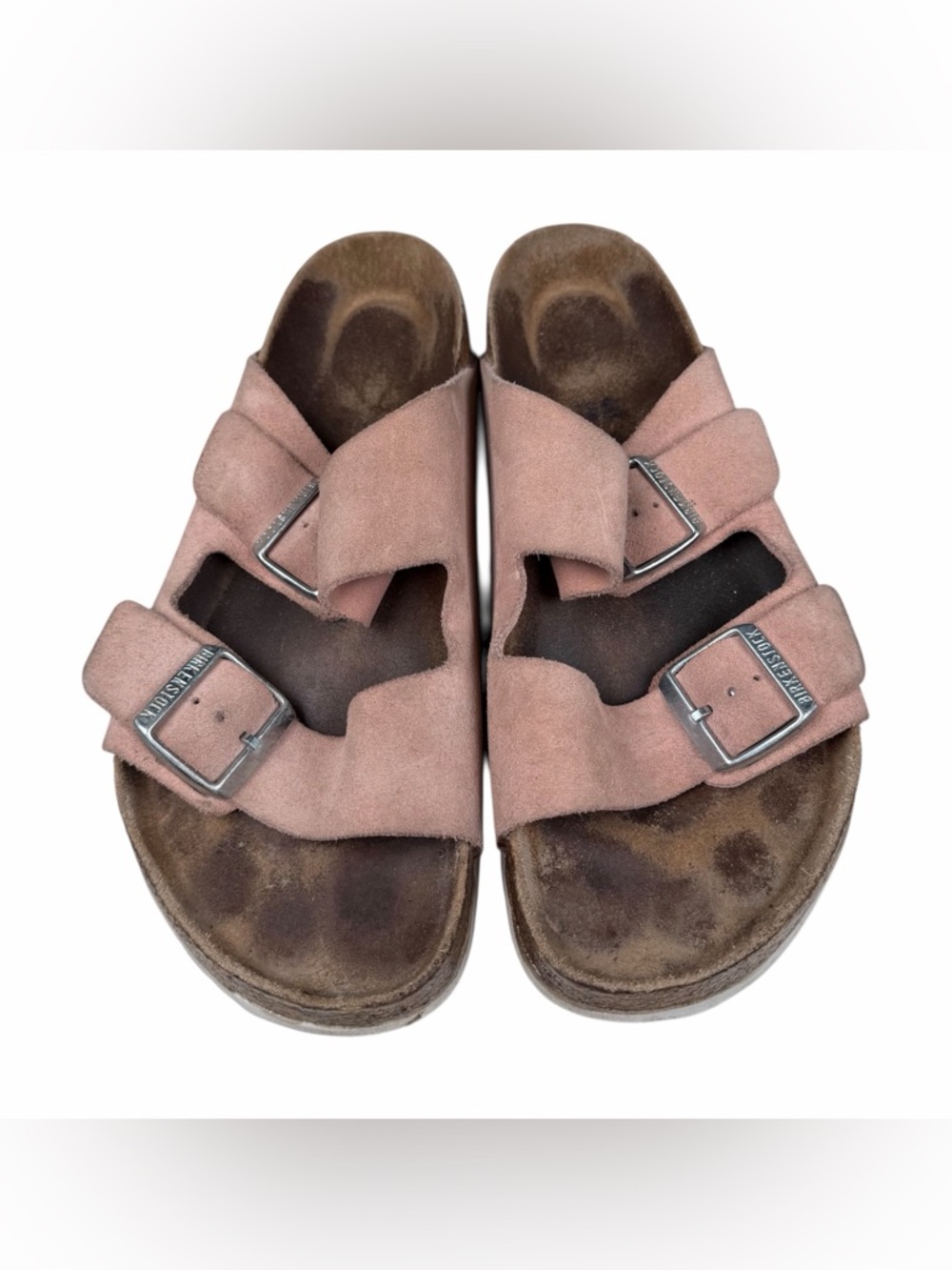 Birkenstock Arizona Light Pink Suede Sandals EU 40 - W9, Regular Width